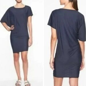 Athleta Sunlover Hilo UPF navy blue dress
